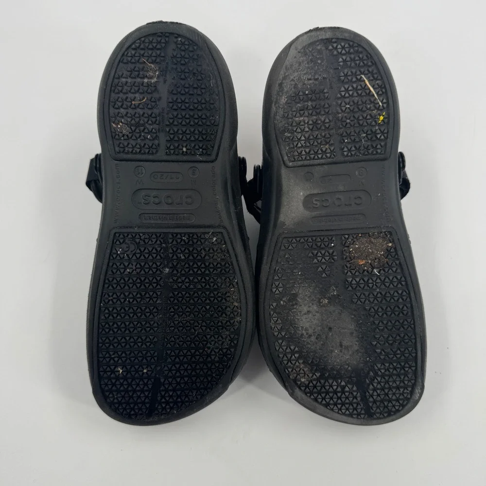 Crocs Bistro Pro LiteRide‎ Clog Mens 9 Womens 11 Black Slip Resistant Work Shoe